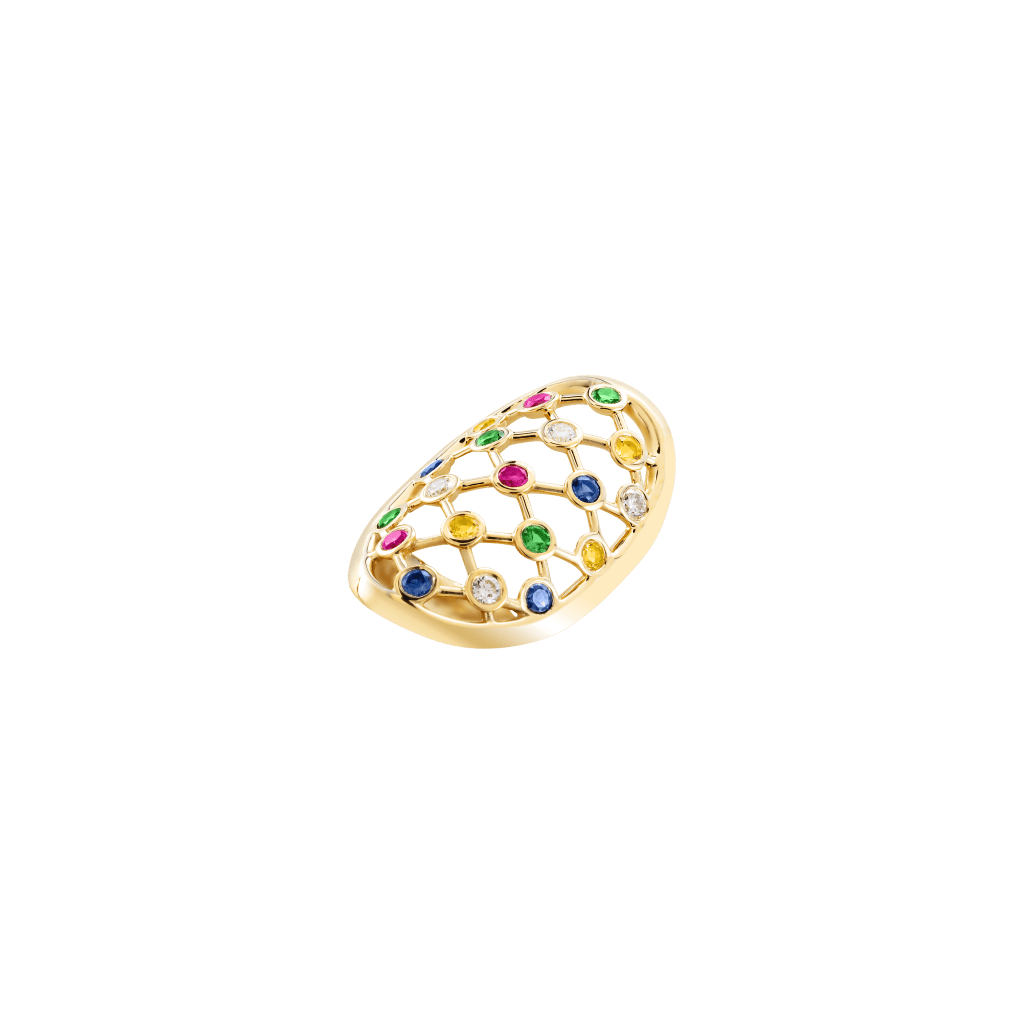Mellerio tutti frutti yellow gold nail jewellery, 1951.